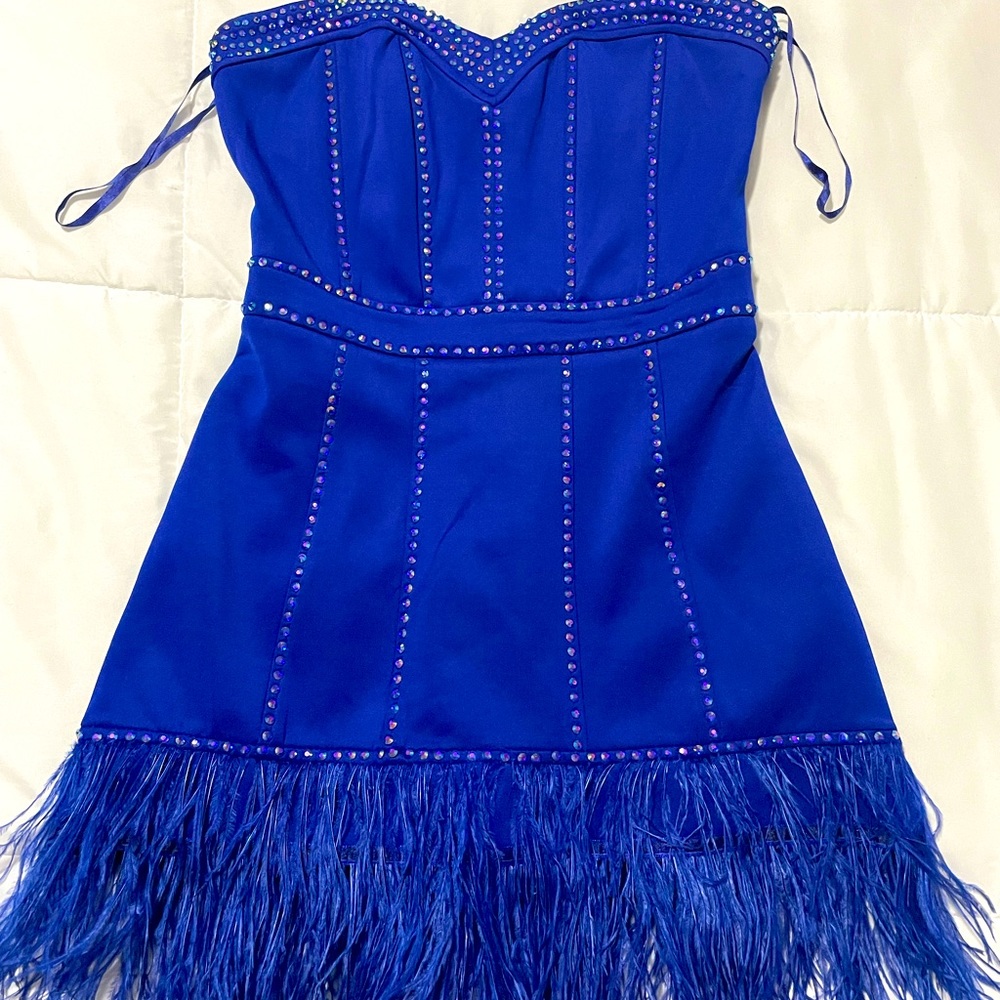 Rhinestones mini dress